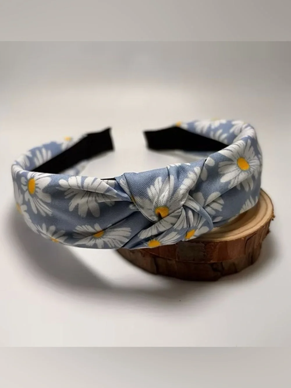 Blue Daisy Knot Headband for Kids